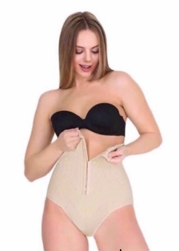 Bej Yüksek Bel Hemşire Korsesi - Görsel 4