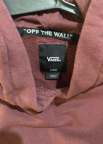 Vans Bordo Kadın V Yaka Fermuarlı Sweatshirt - Görsel 5