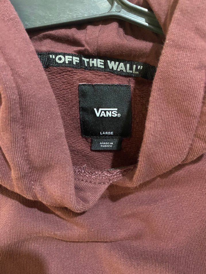 Vans Bordo Kadın V Yaka Fermuarlı Sweatshirt - Görsel 5