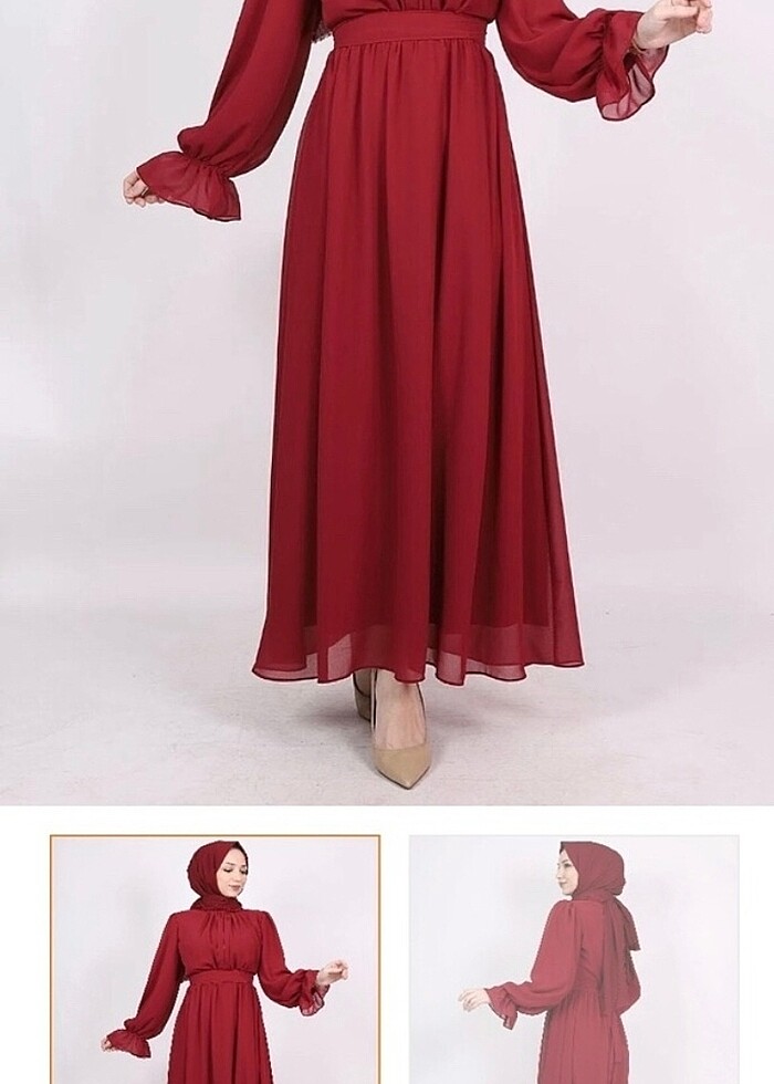 Şifon elbise - Görsel 2