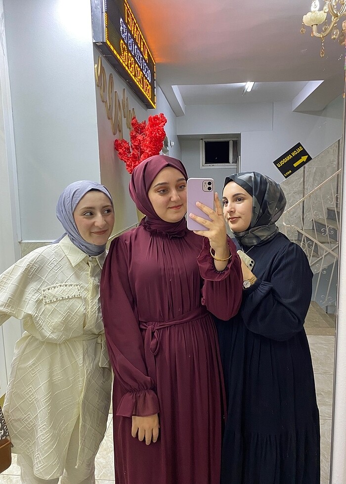 Şifon elbise - Görsel 3