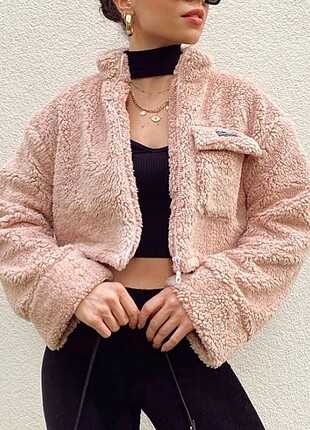 Pelus Crop Fit Ceket