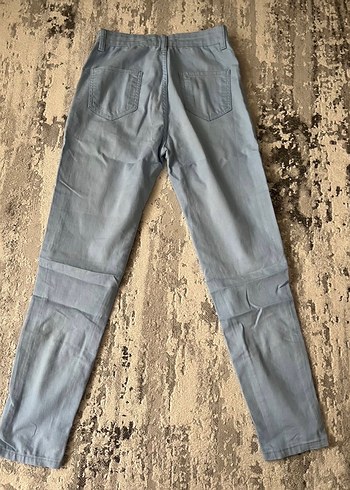 Buz mavi Düğmeli pantolon - Görsel 2