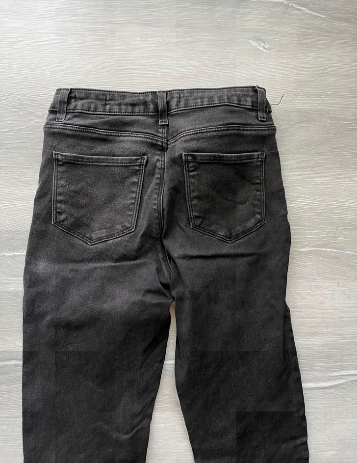 Kadın Siyah Normal Boy Denim Pantolon - Görsel 5