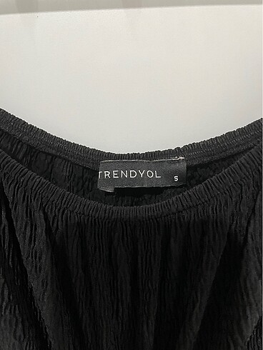 Trendyolmilla siyah madonna yaka A form elbise - Görsel 3
