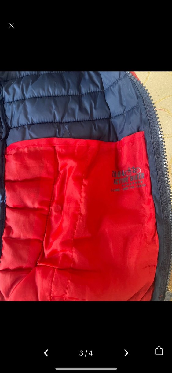 Erkek Çocuk Kırmızı Fermuarlı Mont - Görsel 3