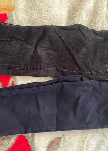 Siyah Erkek Çocuk Kemerli Dar Kesim Pantolon - Görsel 2