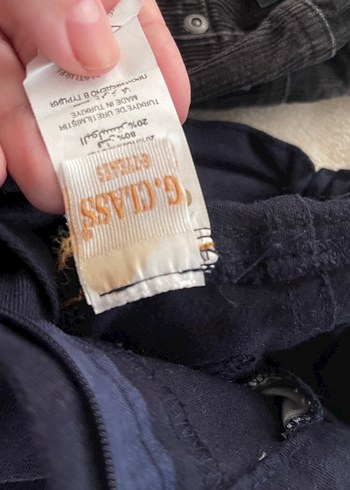 Siyah Erkek Çocuk Kemerli Dar Kesim Pantolon - Görsel 4