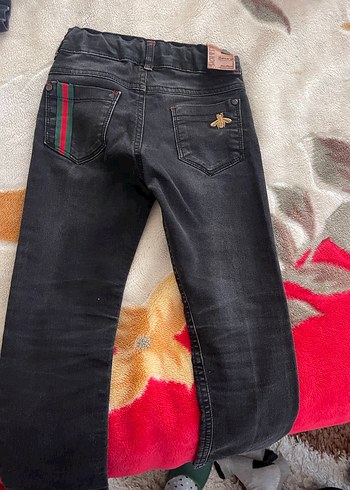 Erkek Çocuk Gri Batik Desenli Kot Pantolon - Görsel 3