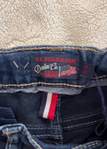 Erkek Çocuk Mavi Bağcıklı Denim Pantolon - Görsel 2