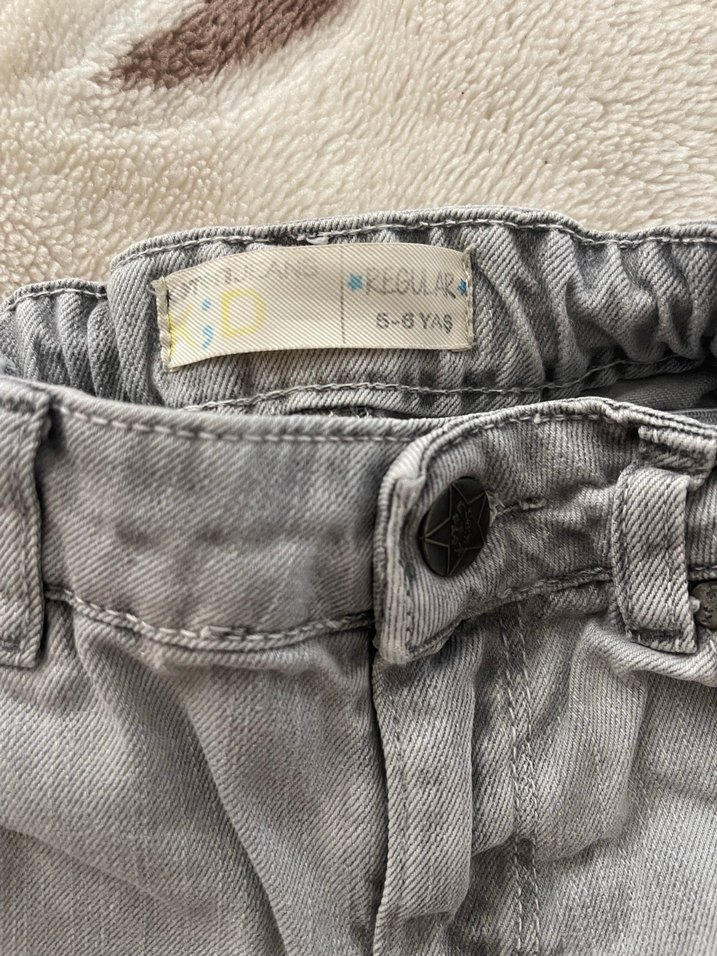 Gri Erkek Çocuk Denim Pantolon - Görsel 2