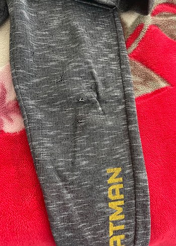 Gri Batman Kapüşonlu Erkek Eşofman Takımı - Görsel 2