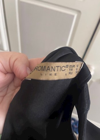 Siyah Midi Kemerli Gotik Kadın Elbise - Görsel 4