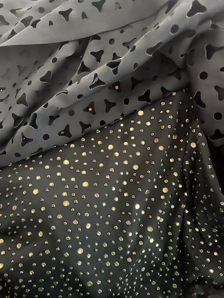 Siyah Midi Kemerli Gotik Kadın Elbise - Görsel 5