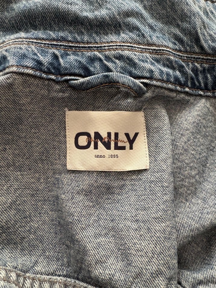 Gri Düğmeli Kadın Denim Ceket - Görsel 5