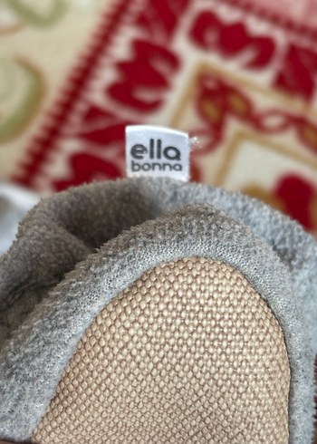 Düğmeli Erkek Çocuk Gri Sıcak Terlik - Görsel 2