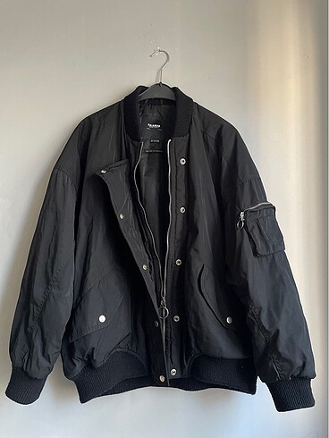 Pull& Bear Kalın Yıpranmamış Bomber Ceket