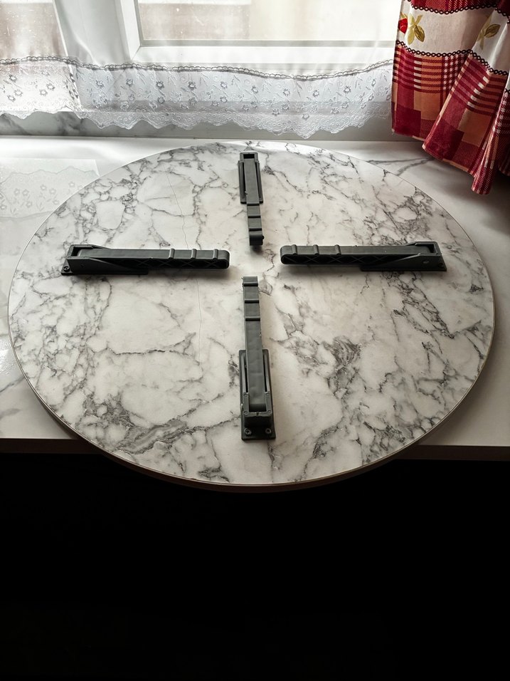 Mermer görünümlü yer sofrası - Görsel 4