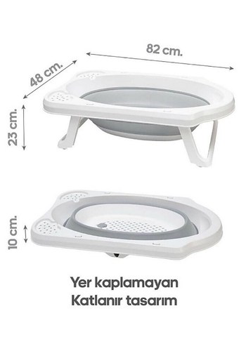 Katlanabilir bebek banyo seti + file