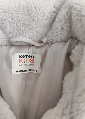Koton Kids Bej Pelus Cocuk Montu