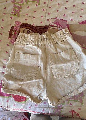 Kot Bej Mini Şort - Görsel 2