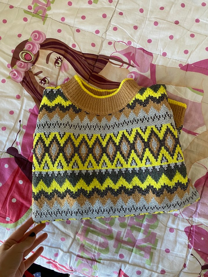 Bohem Örgü Kazak - Görsel 2