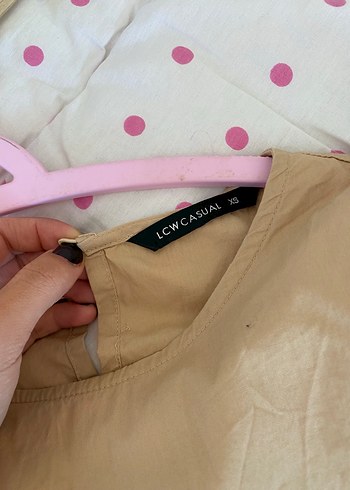 Bej Renkli Fırfırlı Uzun Keten Elbise - Görsel 3