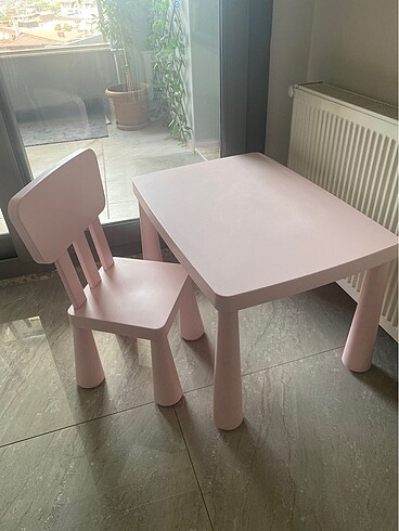 ikea mammut masa sandalye çocuk