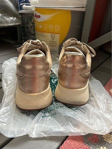 38 Beden camel Renk Zara spor ayakkabı
