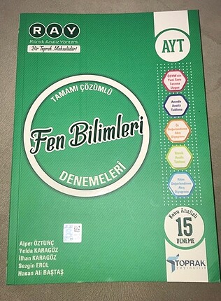 Toprak yayınları AYT fen denemeleri