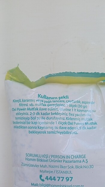  Beden Oxi toz deterjan 