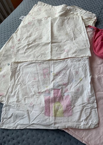 Pembe Pamuklu Çocuk Uyku Tekstili Seti - Görsel 2