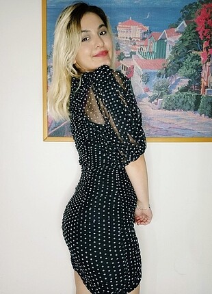 Zara ZARA PUANTİYE ELBİSE