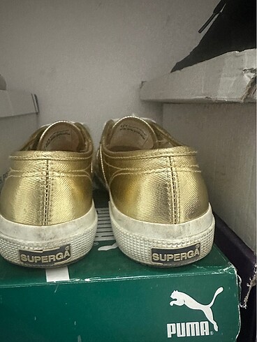 37 Beden altın Renk Superga orijinal