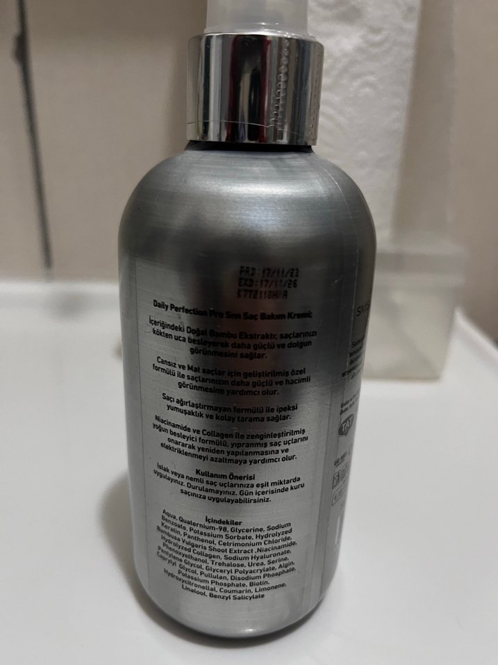 Daily Perfection Saç Bakım Spreyi Gri - Görsel 3
