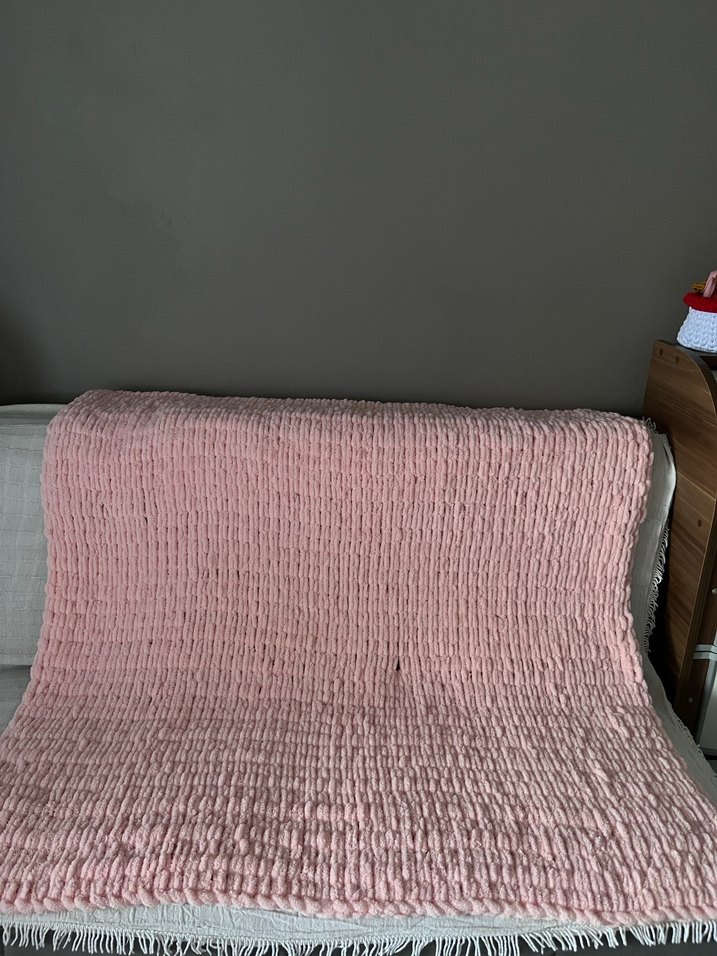 Puf Pembe Yumuşak Çocuk & Tv Battaniyesi - Görsel 3