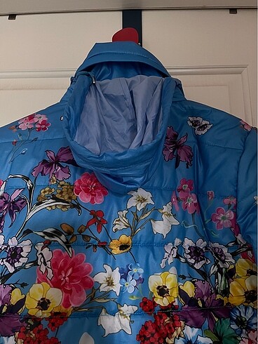 s Beden mavi Renk Moncler çiçekli mont