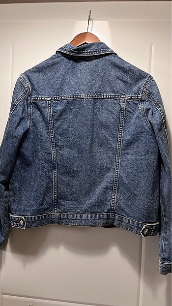 42 Beden mavi Renk Denim kot ceket