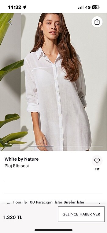 White by nature plaj elbisesi - Görsel 2