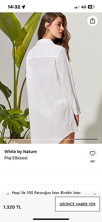 White by nature plaj elbisesi - Görsel 4