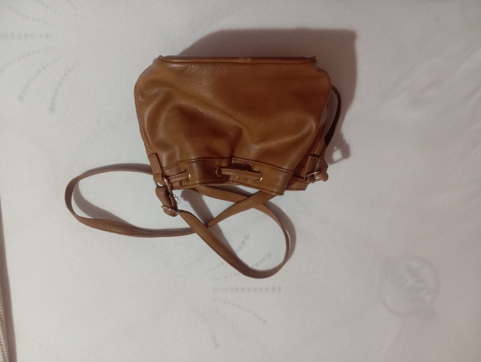 Bej Kadın Deri Çanta - Görsel 2