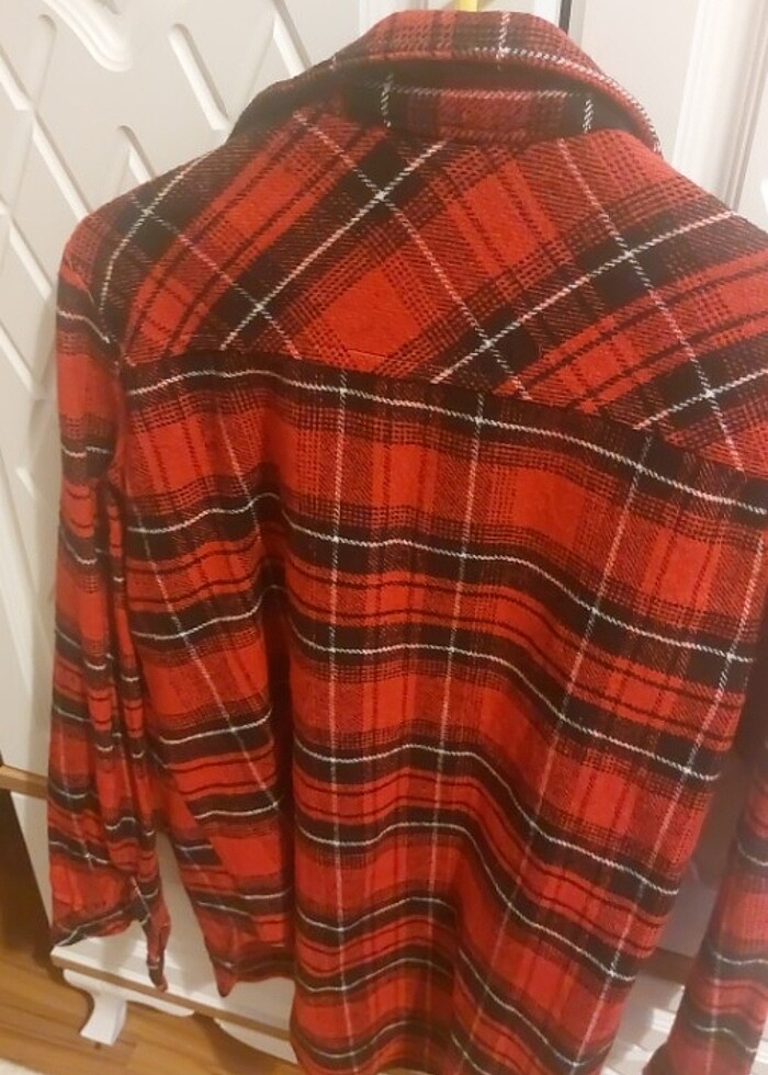 Ekose oduncu gomlek - Görsel 3