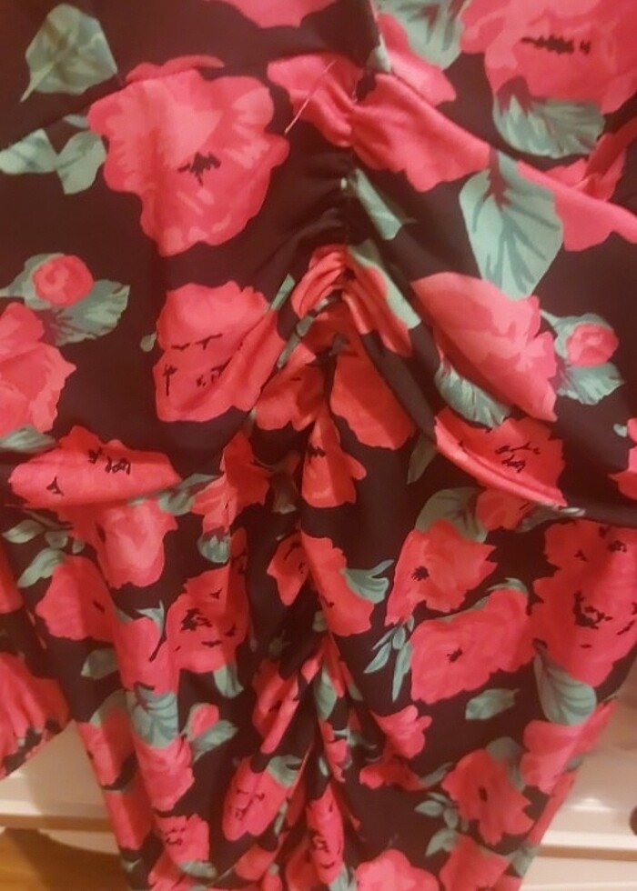 Drapeli elbise - Görsel 5