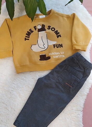 Zara Sweatshirt zara, hardal renk