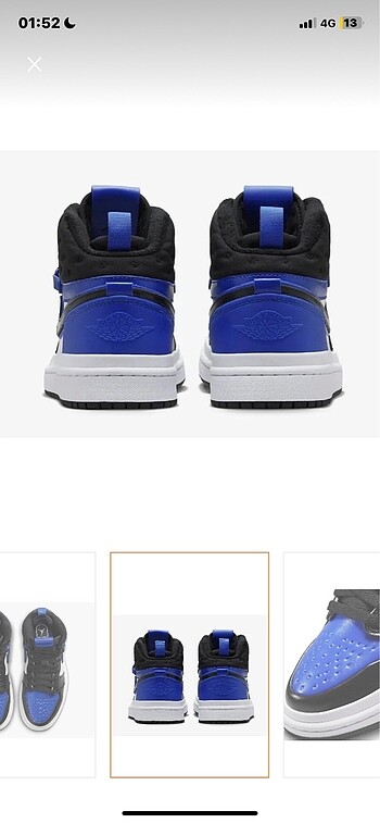 38,5 Beden mavi Renk nike air jordan 1 acclimate