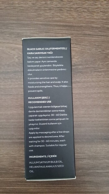  Beden Kara sarımsak yağı 