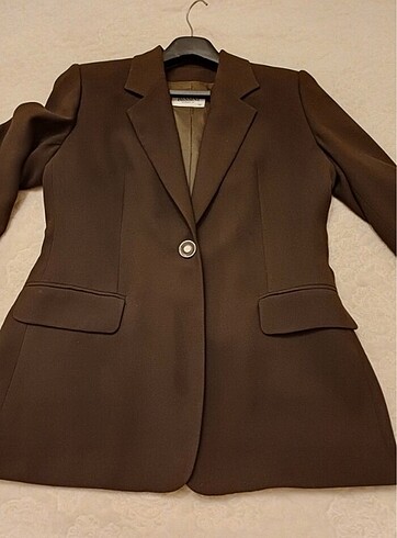 Zara 3 lü takım elbise acı kahve