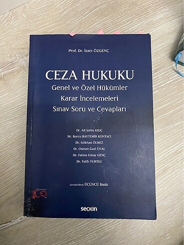 Ceza hukuku genel ve özel hükümler karar incelemeleri