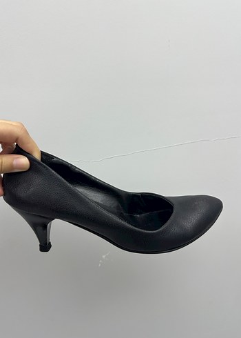 Siyah Stiletto Topuklu Kadın Ayakkabı - Görsel 2