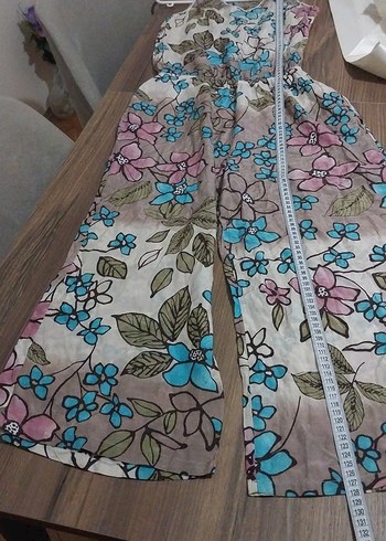 Pitti marka Çiçek İşlemeli Bohem Uzun Tulum - Görsel 8